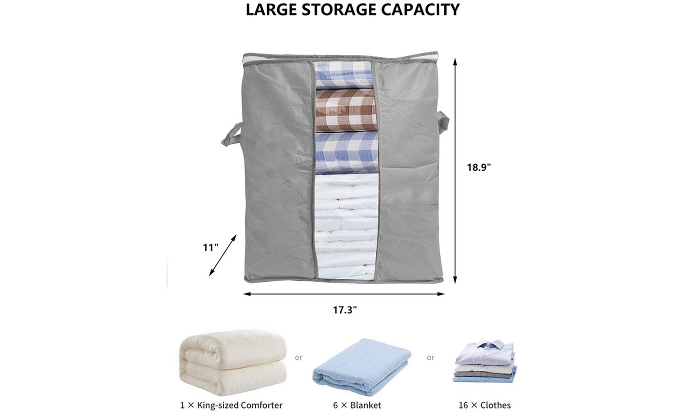 Large Capacity Clothes Bedding Storage Bag Organizer