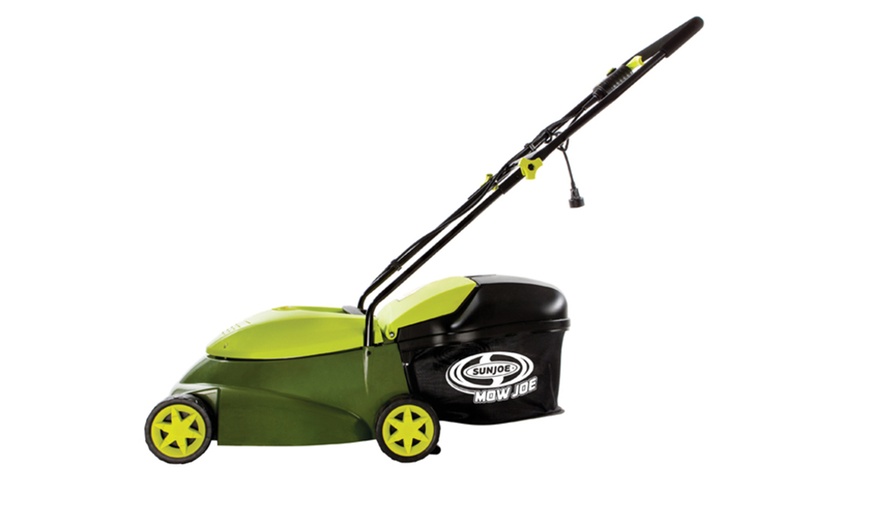 Sun Joe MJ401E Mow Joe 14-Inch 12 Amp Electric Lawn Mower With Grass ...