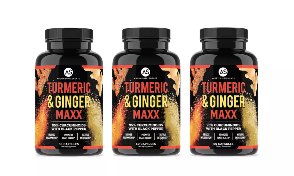 Turmeric & Ginger Maxx joint support, NON-GMO supplement (1,2 or 3 Pack)  