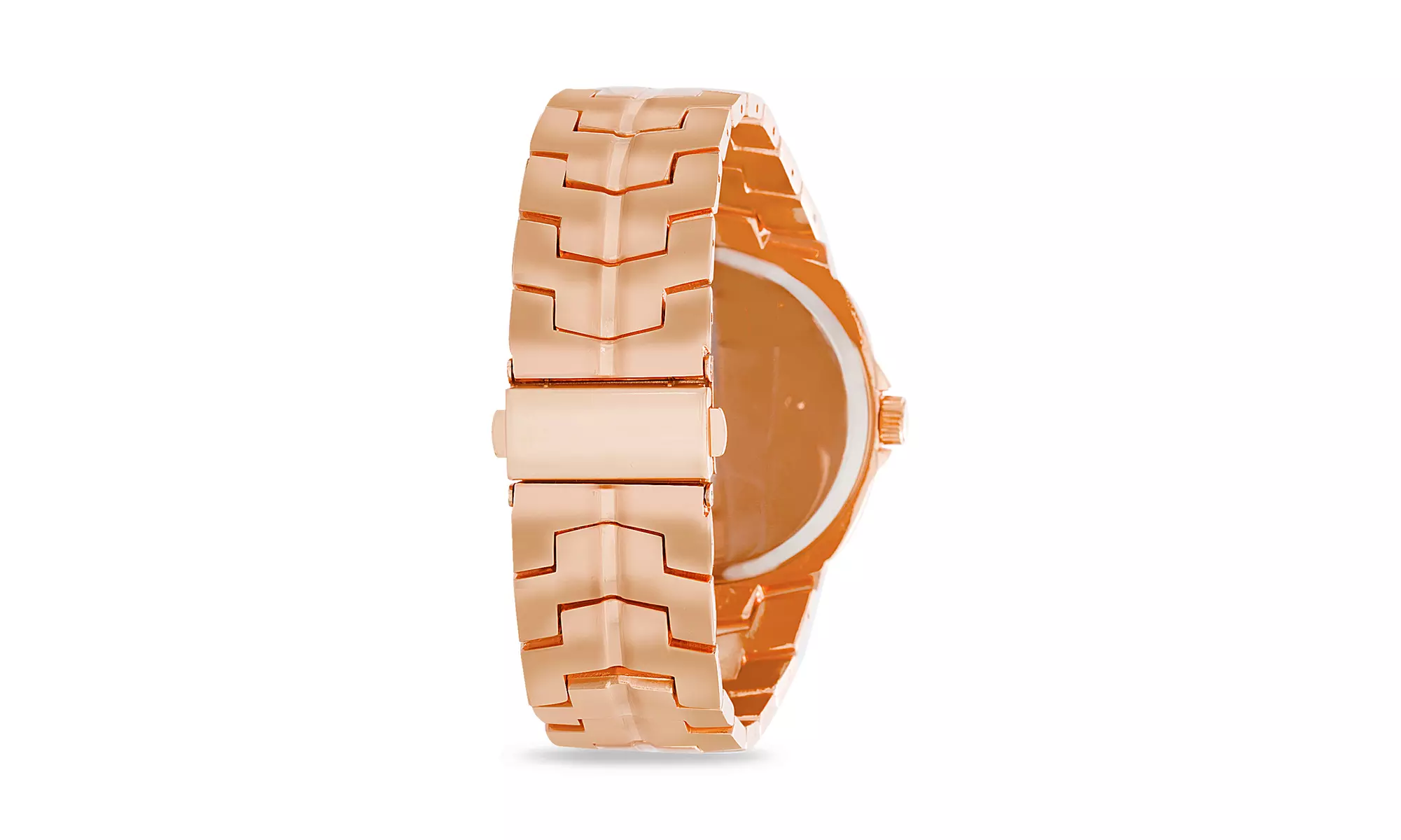 Steve Madden Women's Rhinestone Link Watch With Mesh Chain Drop Earring Set - Primary Image