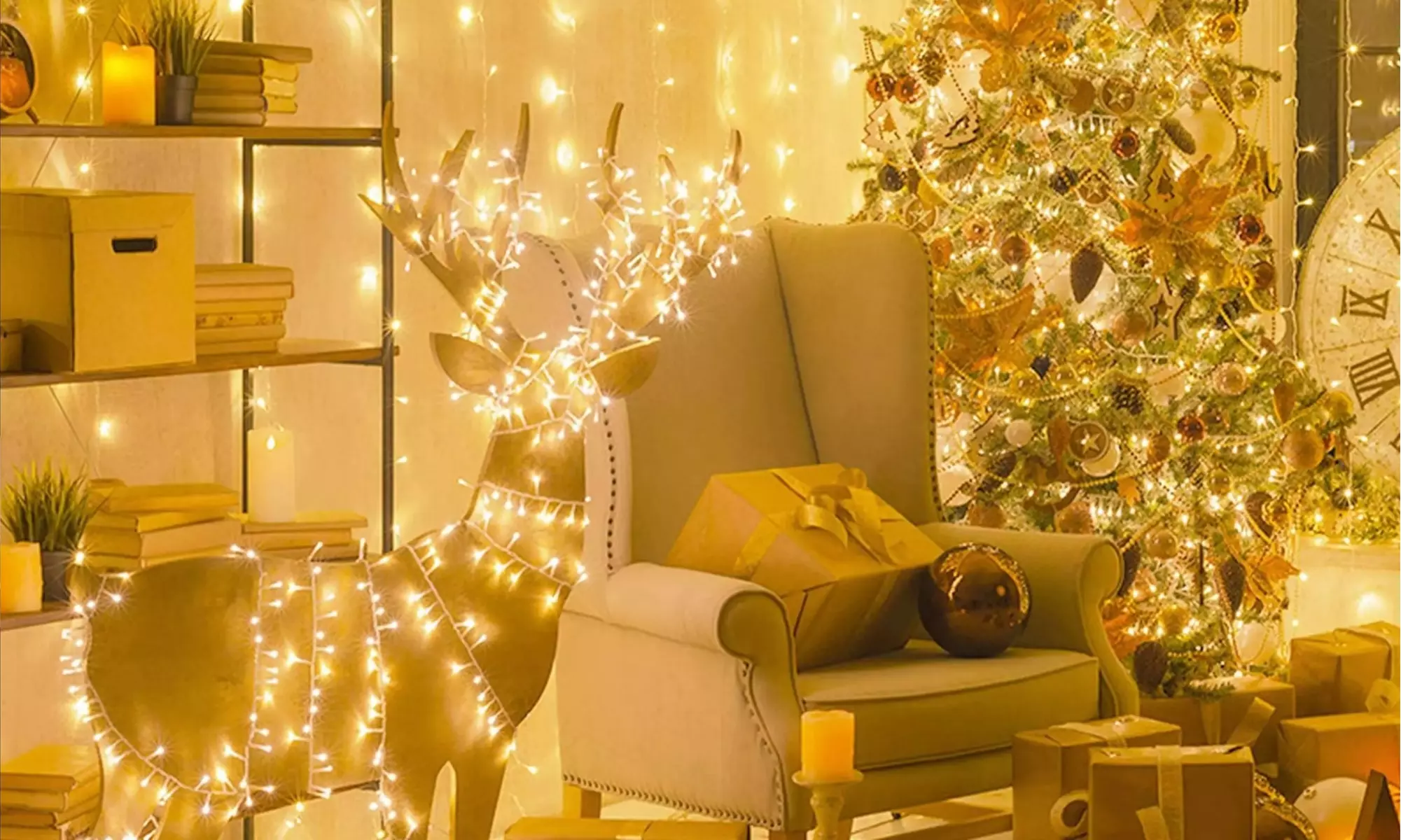 32.8ft 100 LED Indoor Decor String Lights Plug in String Lights with 8 Modes - Primary Image