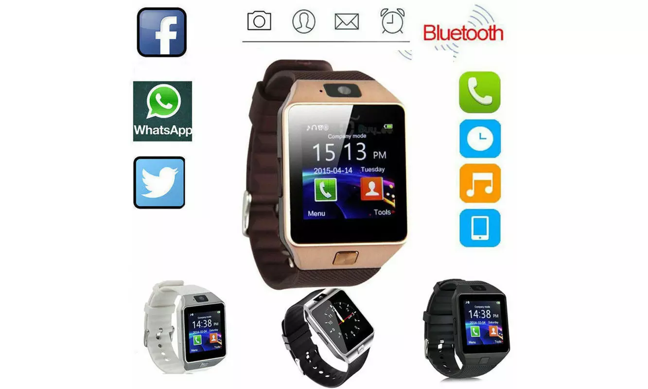 DZ09 Bluetooth Smart Watch Camera Phone Mate GSM SIM For Android iPhone Samsung - Primary Image