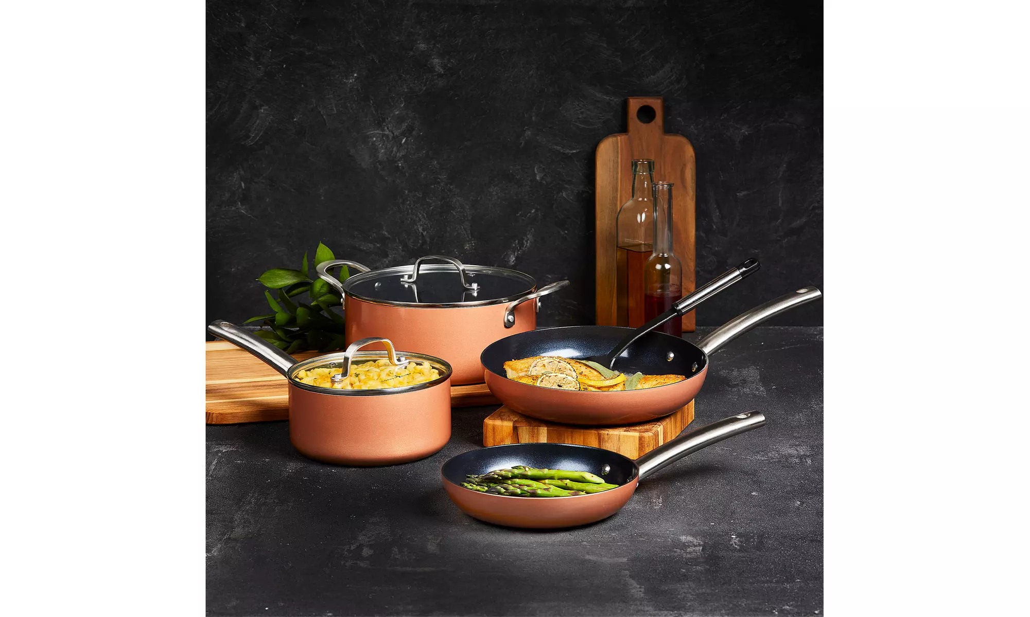 Copper Chef Black Diamond 10-piece Pan Set - Primary Image