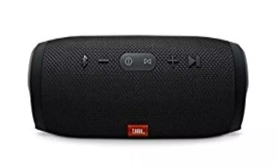 JBL Charge 3 JBLCHARGE3BLKAM Waterproof Portable Bluetooth Speaker (Black) - Primary Image