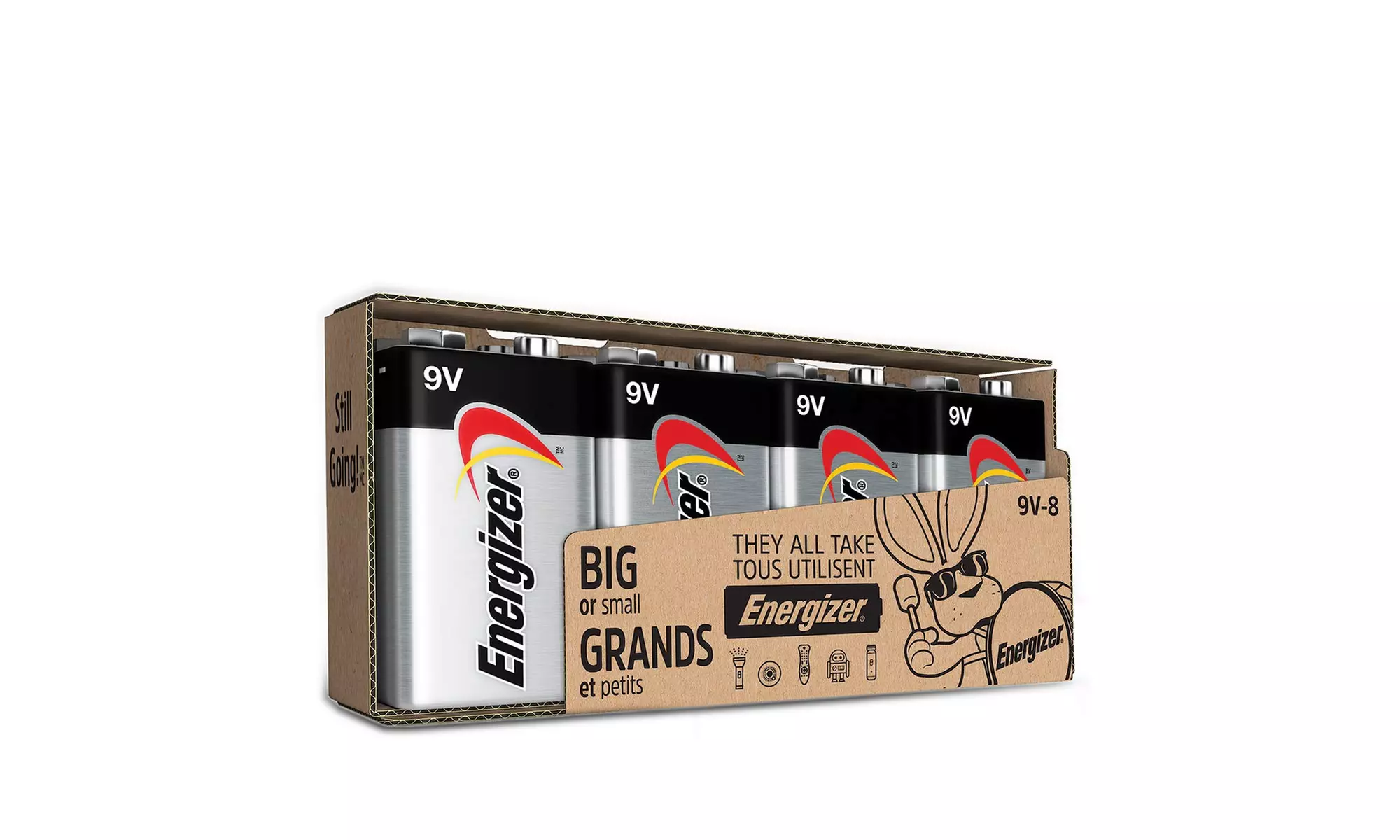 9V Batteries - 8 Pack, Energizer MAX Premium Alkaline 9 Volt Battery - Primary Image