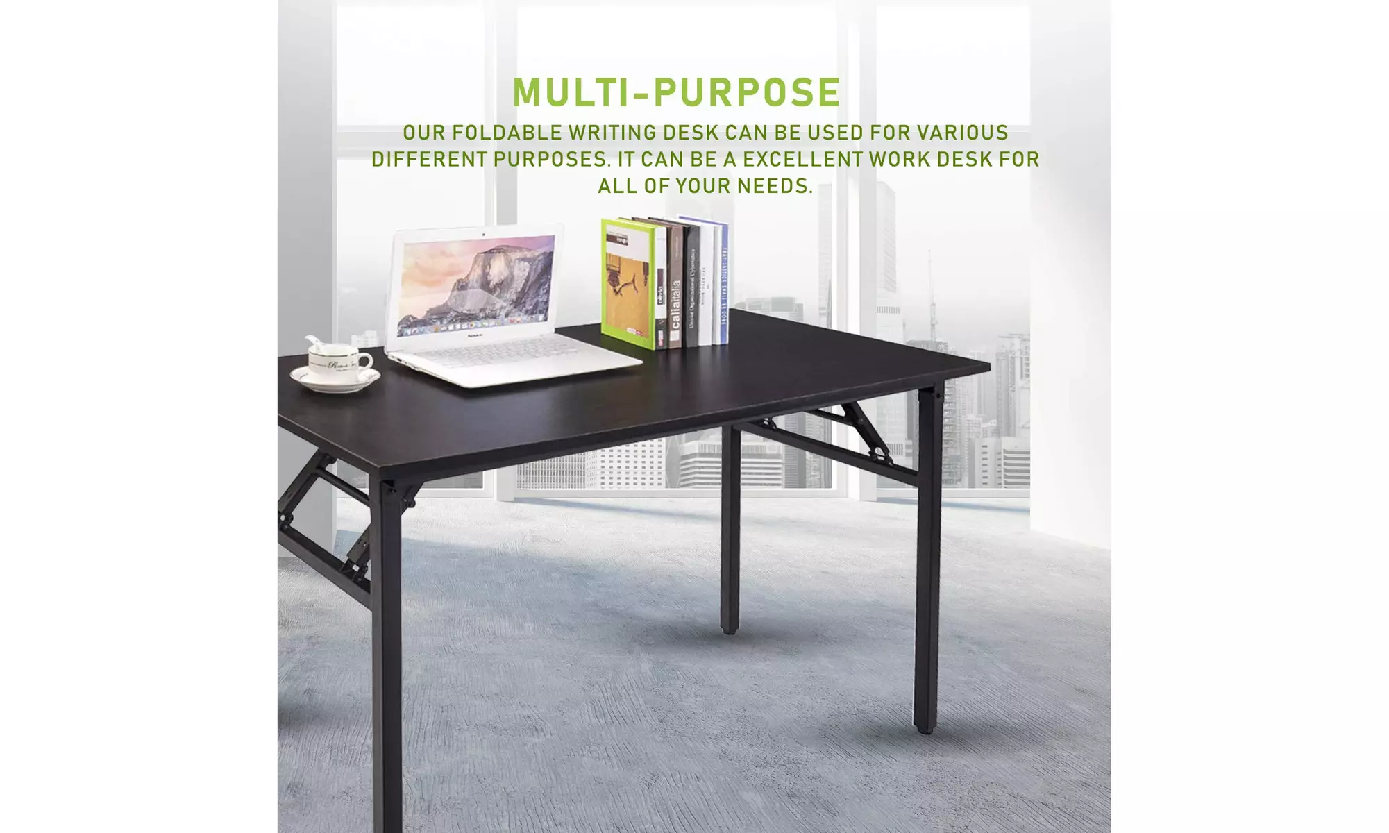Folding Computer Foldable Writing & Study Table for Home & Office Desk Use - Second Medium