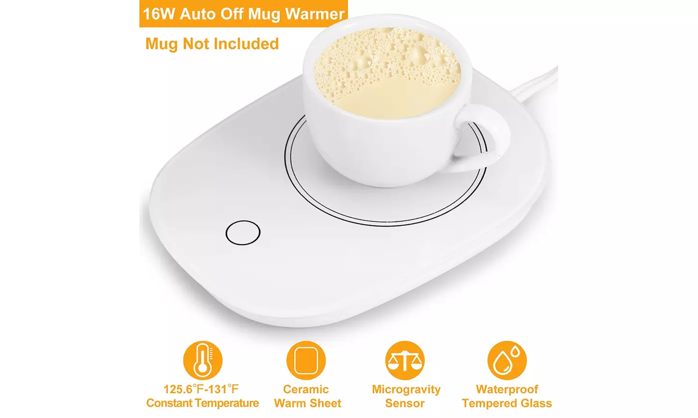 Coffee Mug Warmer Cup Warmer Auto ShutOff Coffee Milk Electric Heater Pad Office - Primary Image