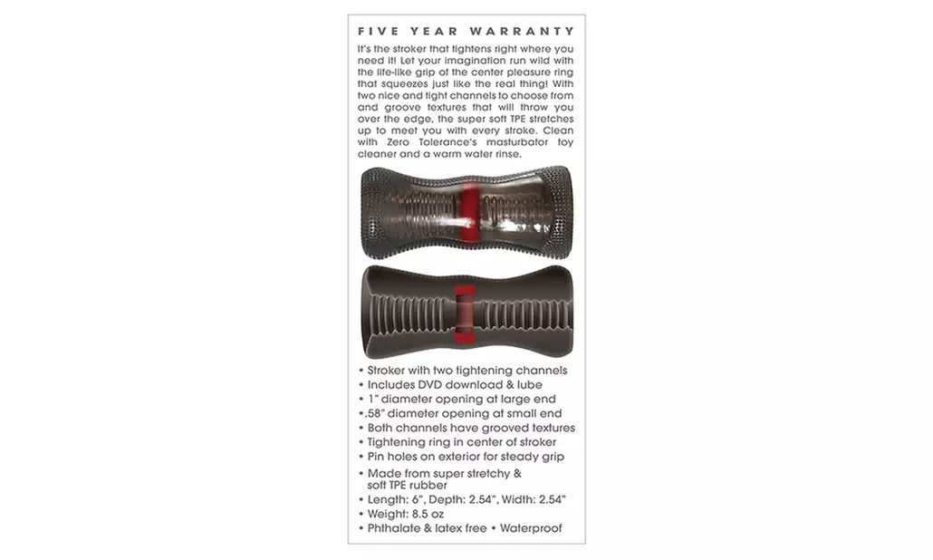 Zero Tolerance The Vortex Stroker - Smoke - Second Medium