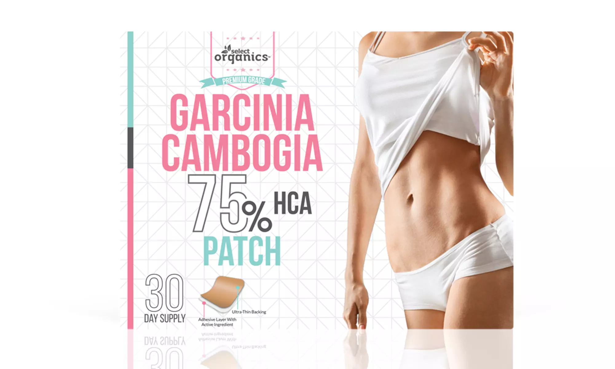 5 Dollar Deal Select Organics Garcinia Cambogia Weight Loss Patch (30 Servings) - Primary Image
