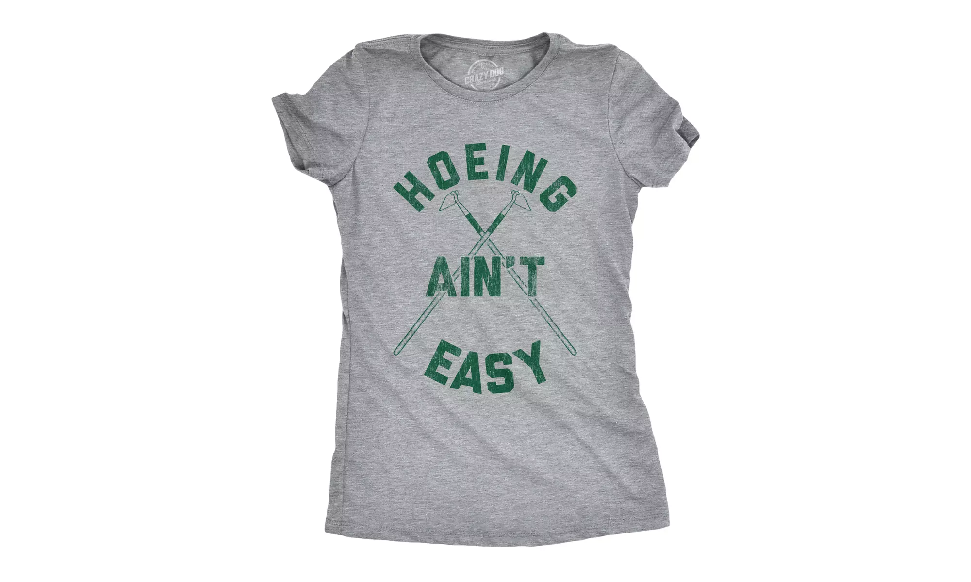 Womens Hoeing Aint Easy Tshirt Funny Outdoor Backyard Gardening Graphic Tee