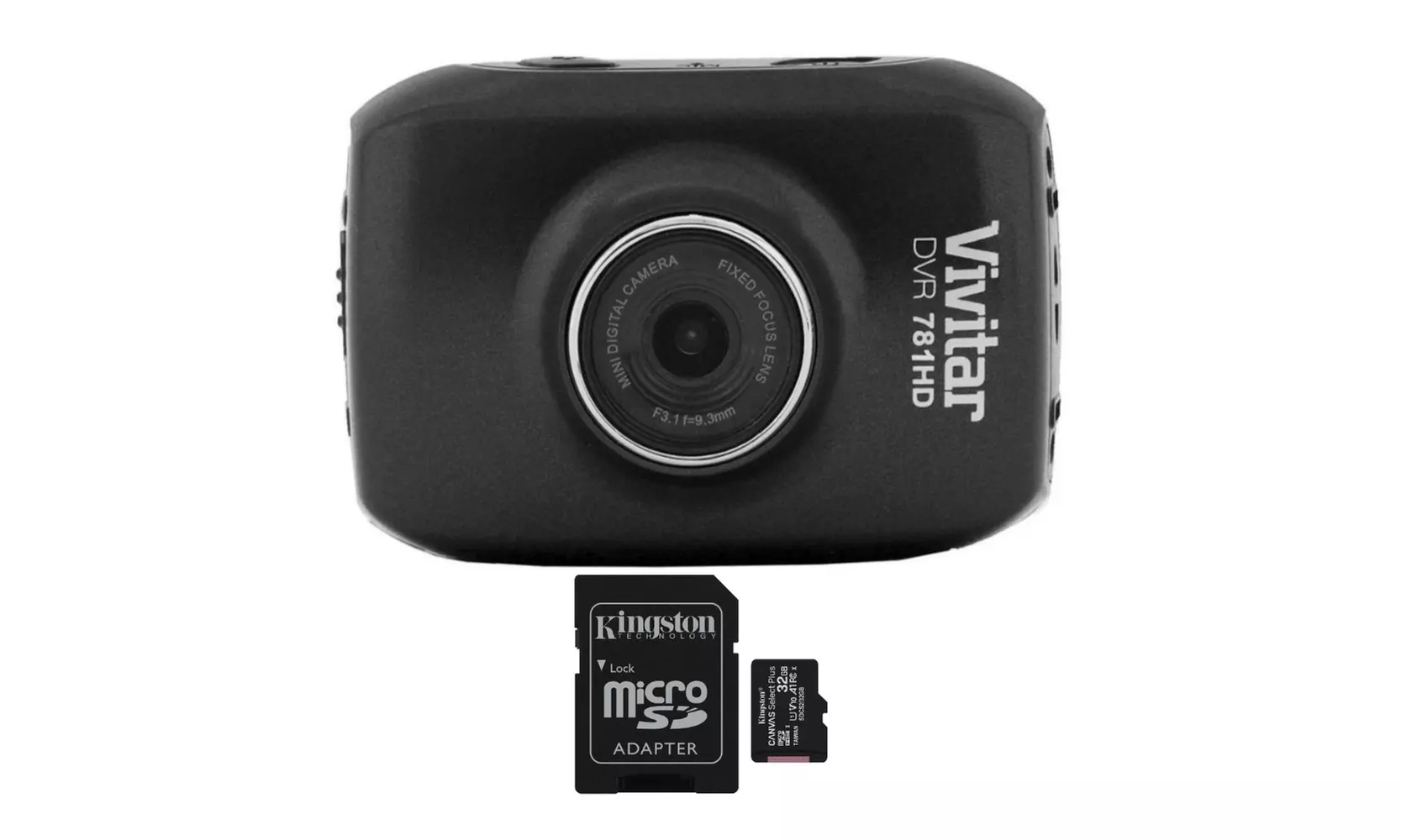 Vivitar DVR781HD HD Action Cam with LCD Rear Screen and Waterproof Case Bundle - Primary Image