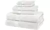 100% Cotton Towel Set 6 Piece 100% White Hotel New Quality