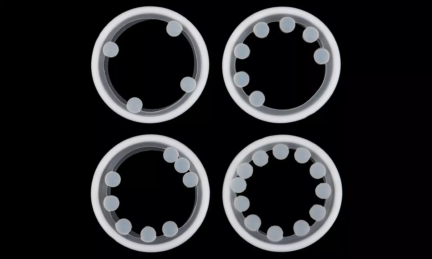 4pc Silicone Penis C-Ring Sex Toys Longer Harder Stronger