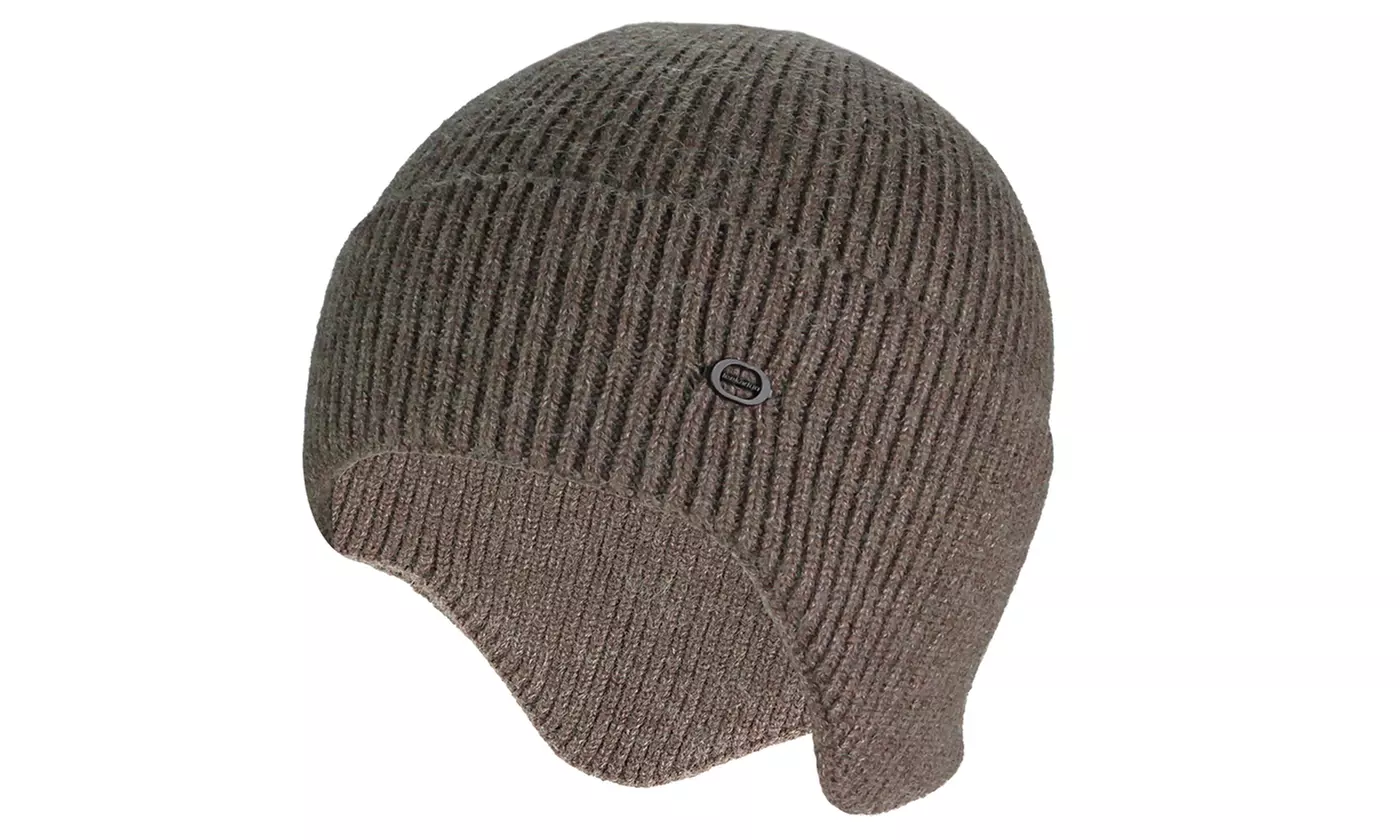 Winter Warm Fleece Lined Knit Beanie Earflap Hat Cap