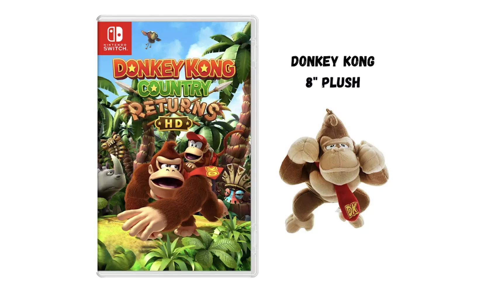 Nintendo Switch Game of Choice with Plush - Mario Brothership or Donkey Kong