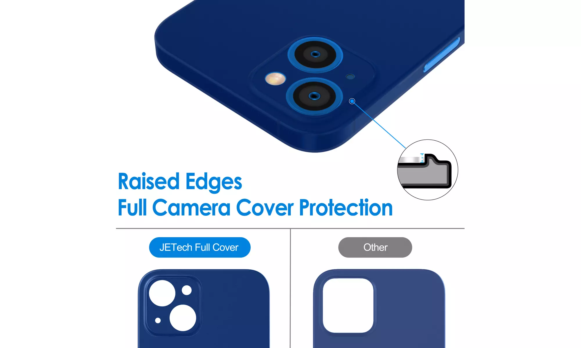 Ultra Slim Matte Case for iPhone 13, Camera Lens Full Protection Hard Thin Cover
