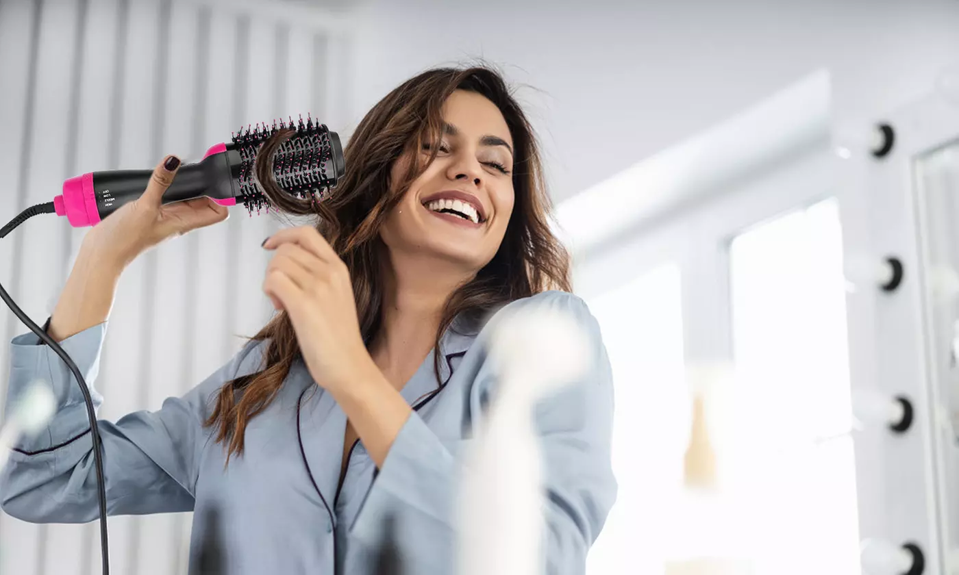 iMounTEK 4-in-1 One Step Hot Air Hair Dryer Brush and Volumizer Comb for Styling