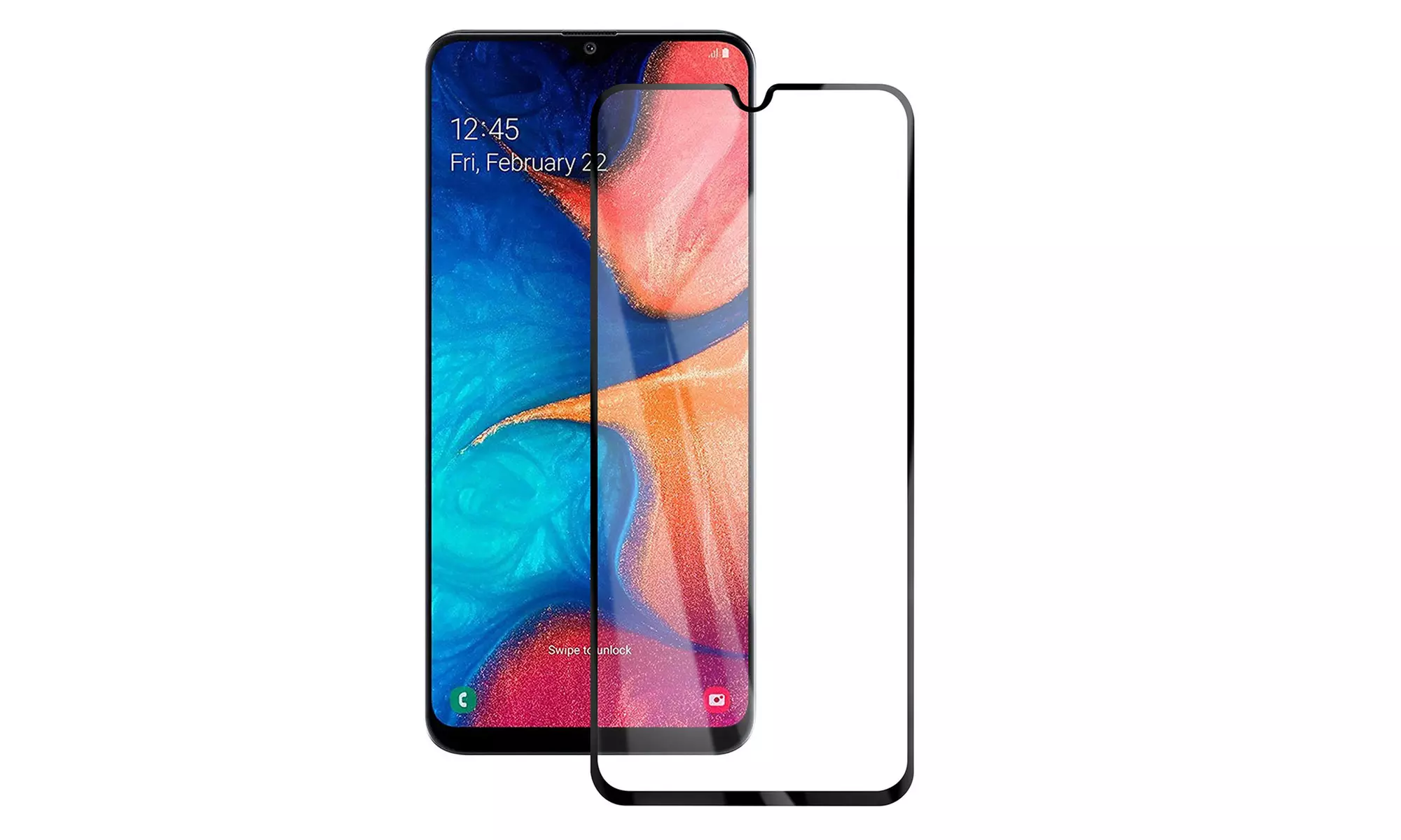 For Samsung Galaxy A20/A30/A50/A40s Screen Protector Tempered Film 5D - Primary Image
