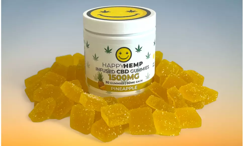 Happy Hemp Infused CBD Gummies Broad Spectrum CBD Gummies - Multiple Flavors