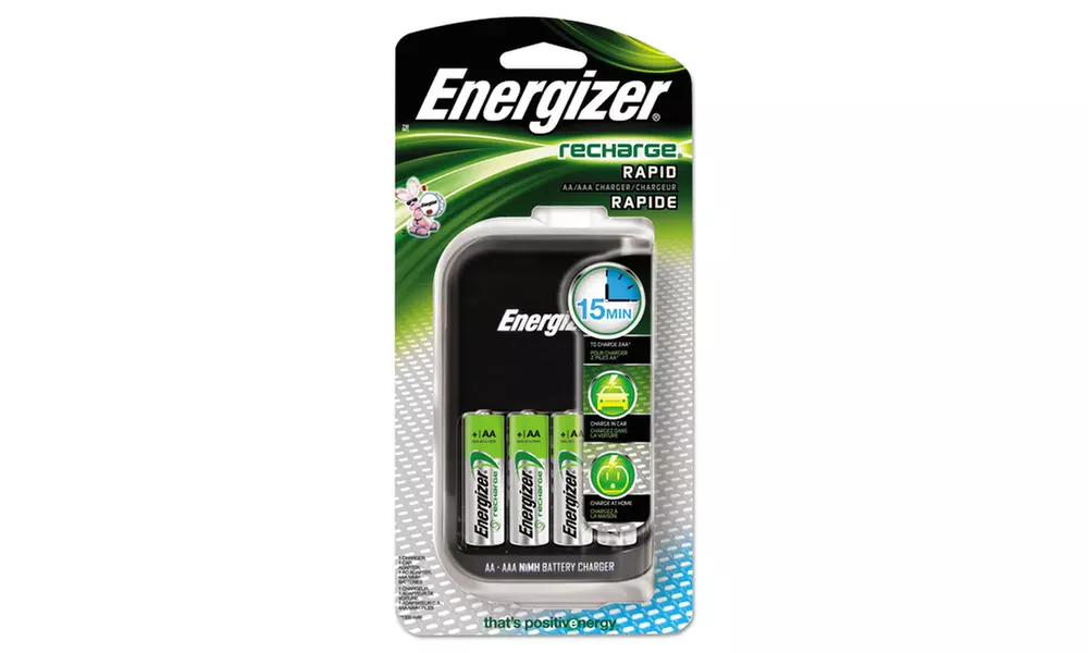 Eveready Battery Charger, 4 Aa/Aaa Nimh Batteries,15 Min. Charge Cycle - Primary Image