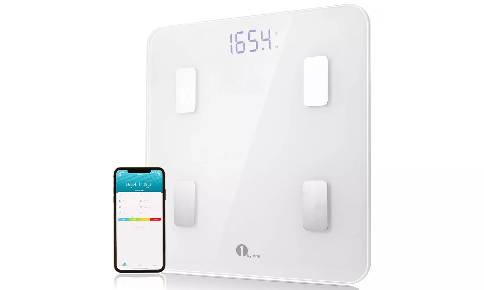 1byone Bluetooth Body Fat Scale with iOS and Android App Smart Wireless - Primary Image