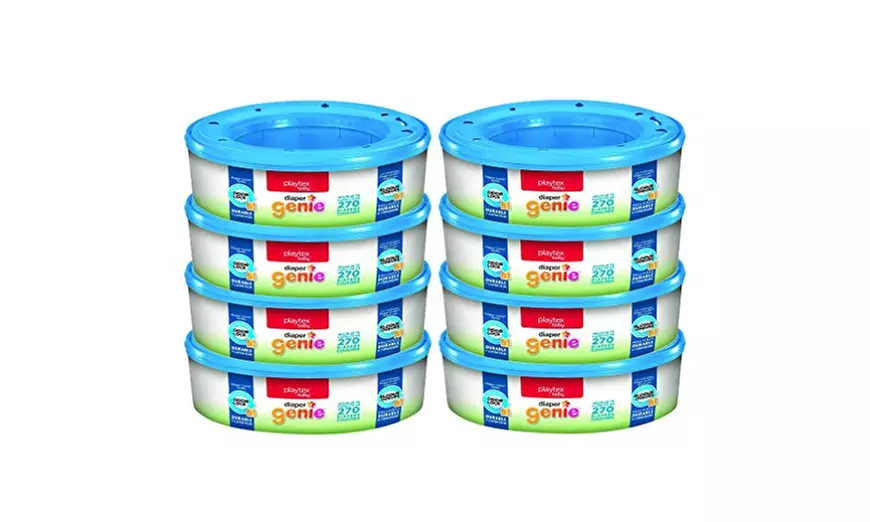 Playtex Diaper Genie Refill Bags Ideal for Diaper Genie Diaper Pails 8 Pack - Primary Image