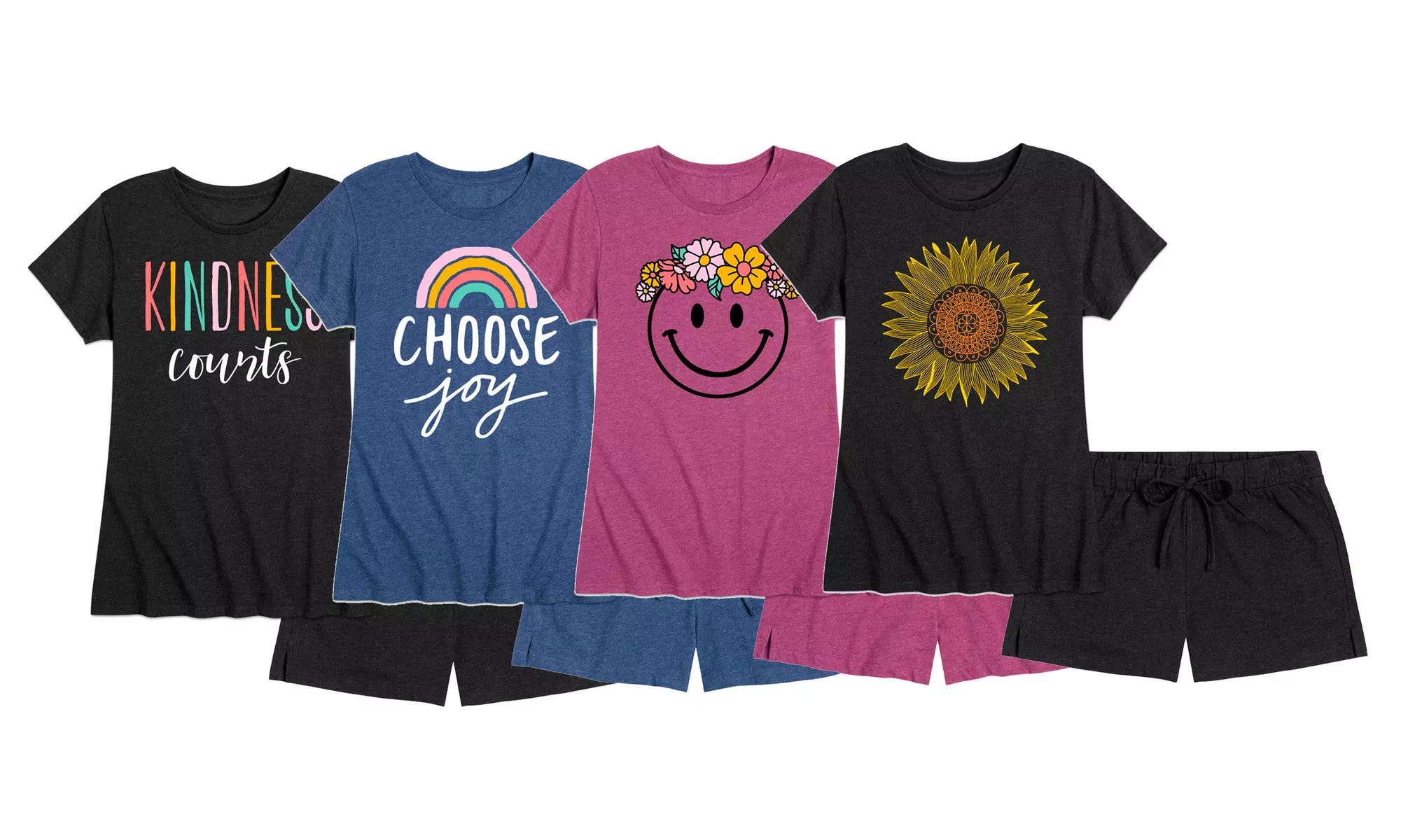 Women's Spring Kindness Shorts Sleep and Lounge Sets - Primary Image