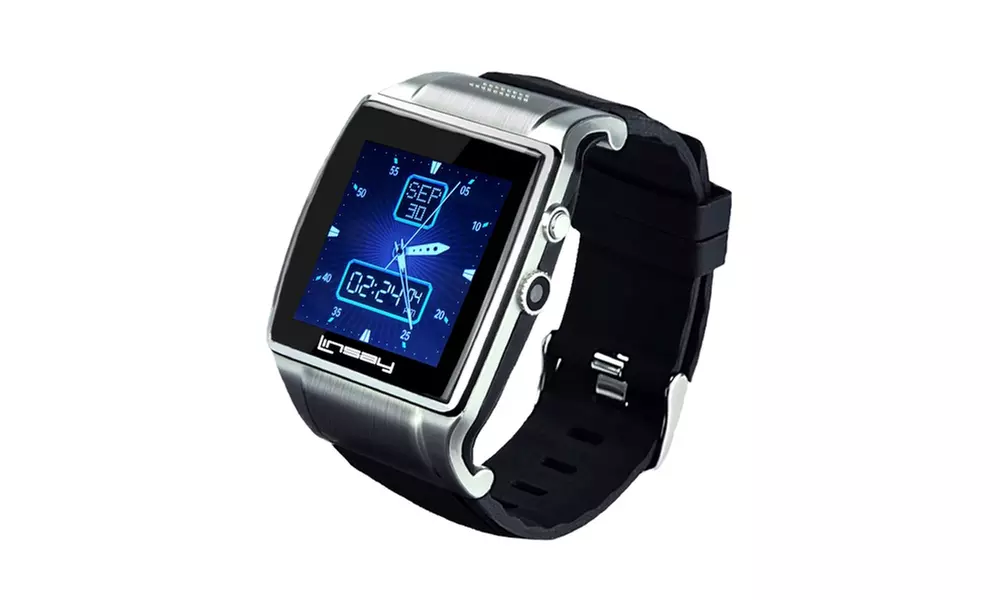 LINSAY 1.5" Executive Smart Watch with Camera and MicroSD Card slot up to 64GB - Primary Image