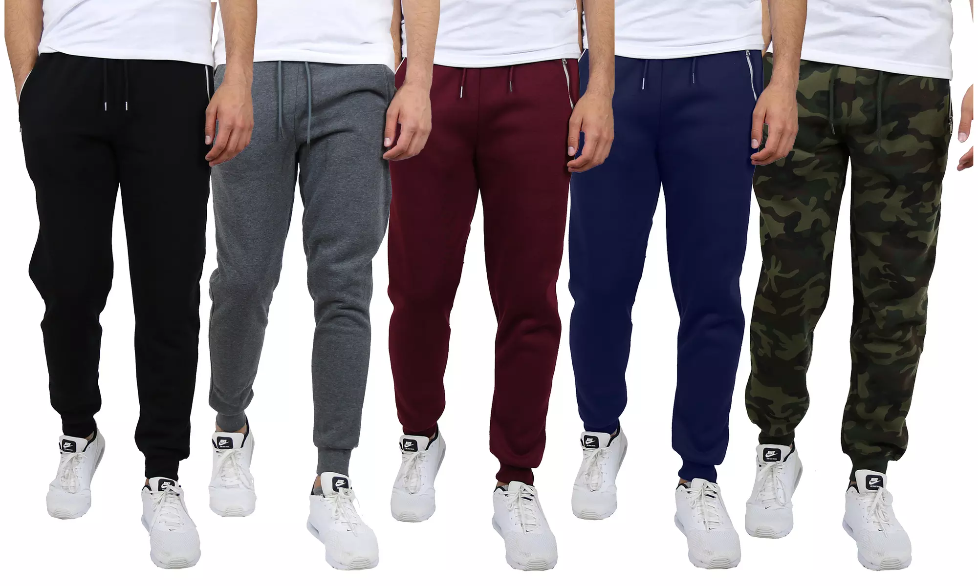 Men's Fleece-Lined & French Terry Jogger Sweatpants (Sizes, S to 5XL)