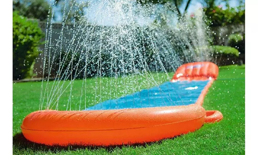 Single Water Slide Lawn Water Slides For Children Summer Pool Kids Games - Second Medium