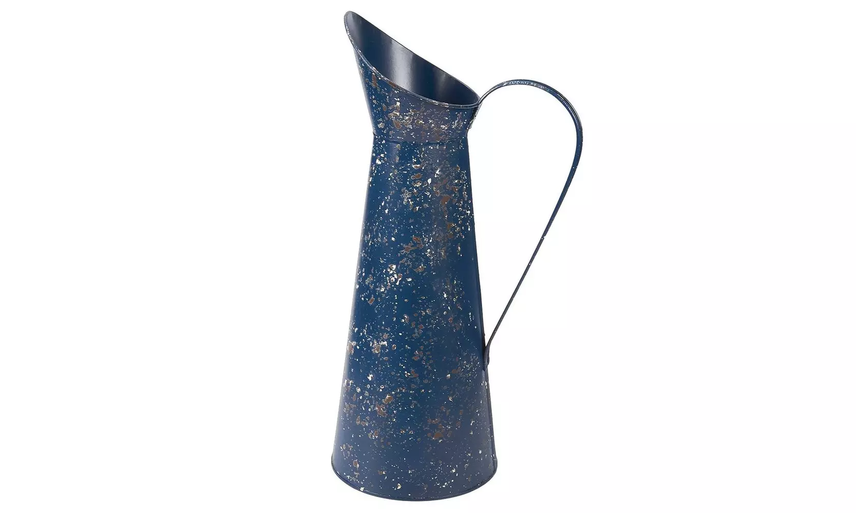 Rustic Vintage Watering Can - Navy Blue Jug Vase Pitcher for Home Office Garden - Primary Image