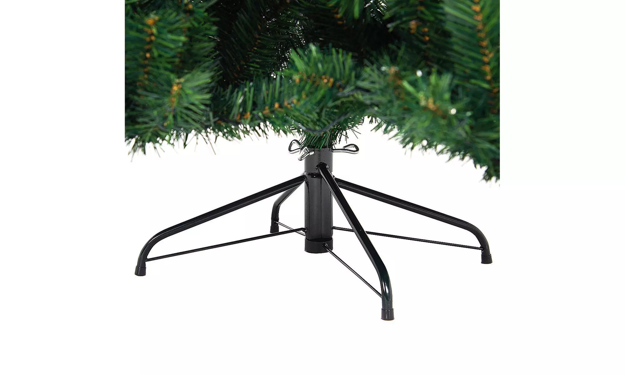 Costway 6.5Ft Pre-lit Artificial Christmas Tree PE&PVC Hinged w/ 650 Warm Lights