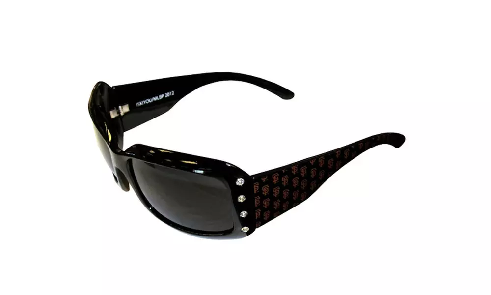 Sports Team Logo MLB Women's Designer Bling Sunglasses - Second Medium