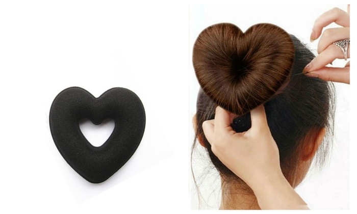 Heart Shaped Hair Disk Hair Bun Accessories Groupon