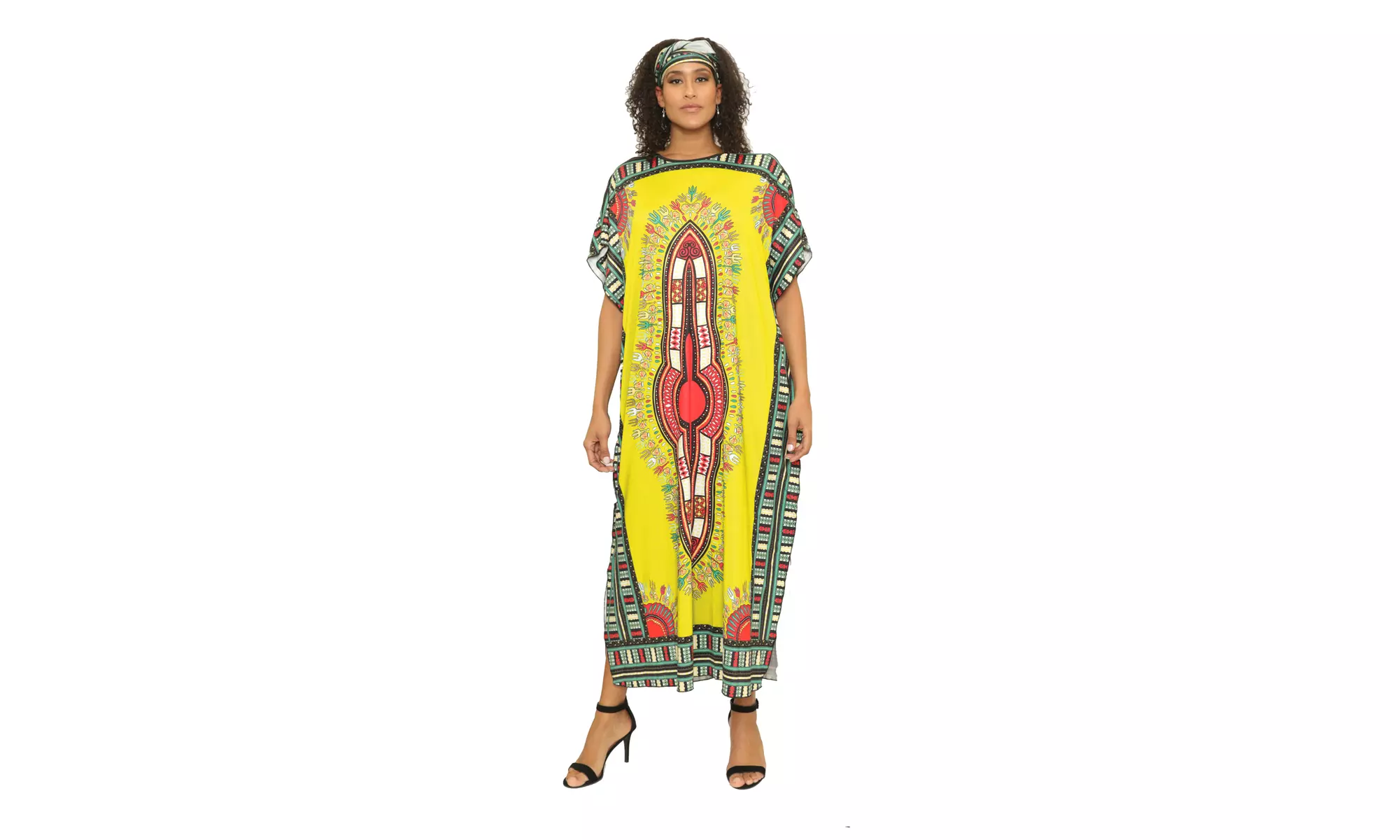 Womens Long Dashiki Dresses - Plus Size Available - Primary Image