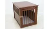 Crown Pet Crate Table with Mahogany Finish - Large