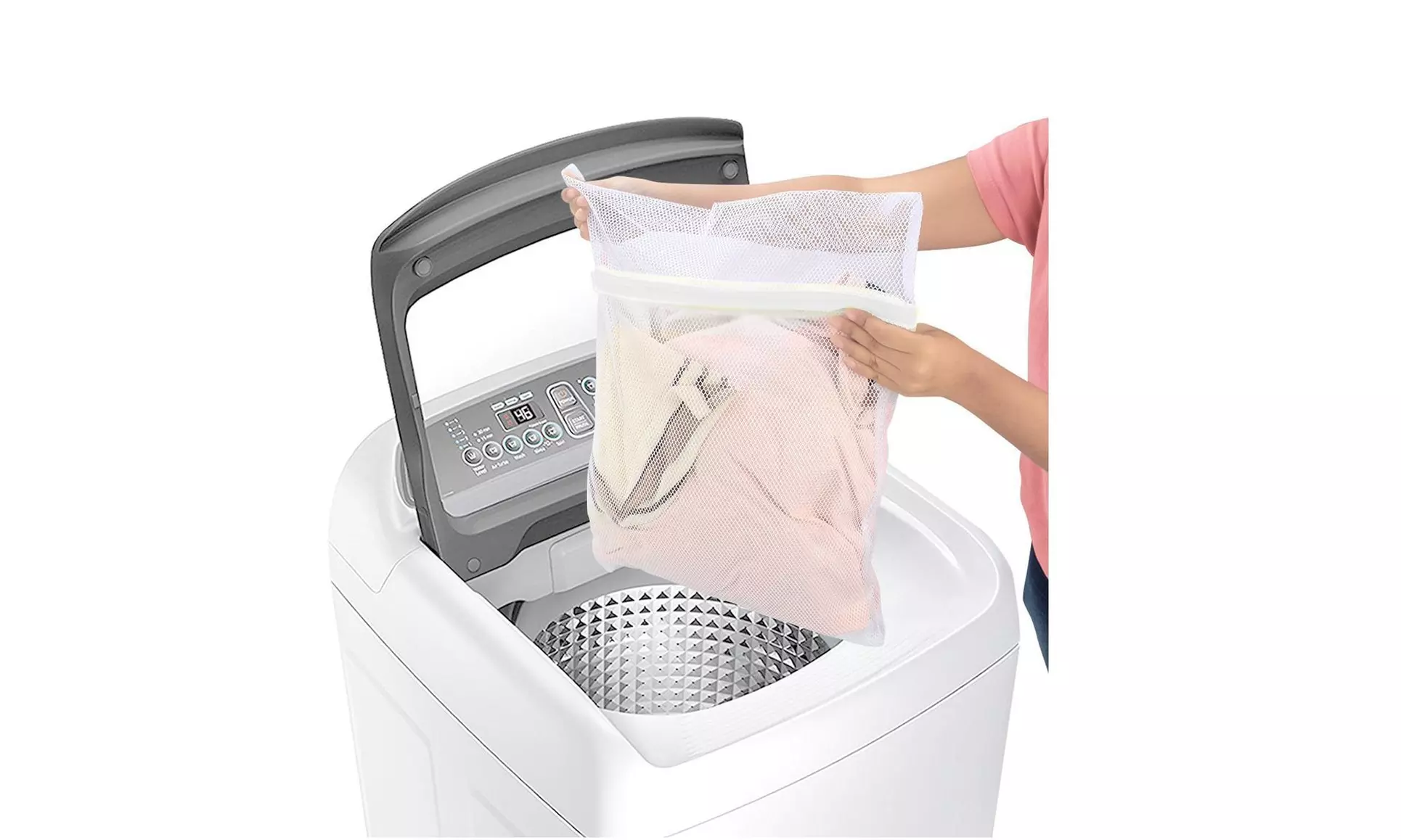 3 Pack  Reusable Zippered Mesh Washing Machine Bag Intimates Lingerie (4542) - Primary Image