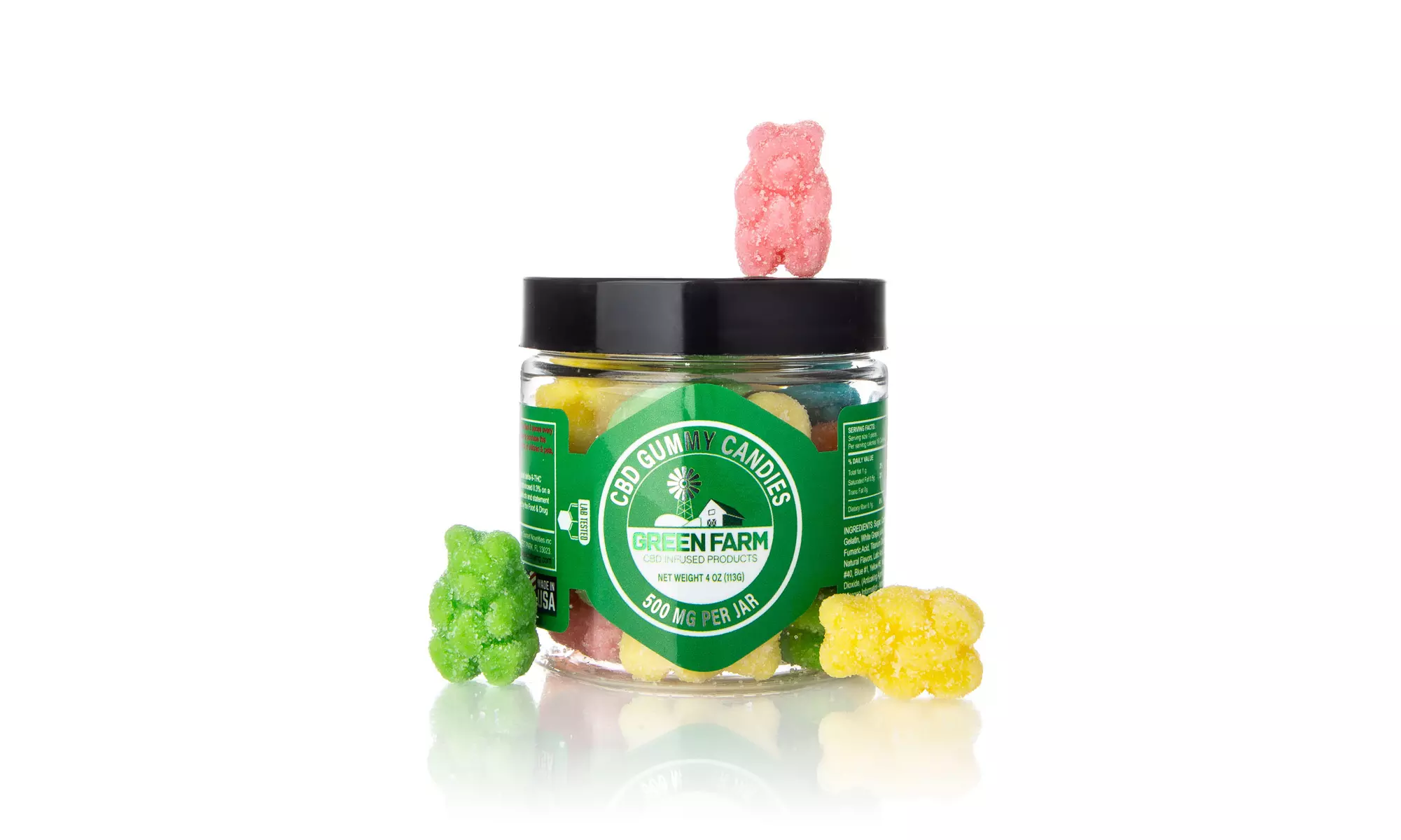 Tasty Organic CBD Infused Gummies from Green Farm CBD (500MG-5000MG)
