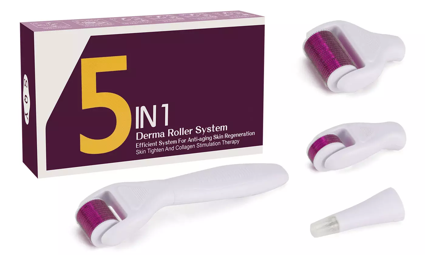 5/6 in 1 Derma Roller Microneedle Roller Kit for Face and Body Roller Kit 