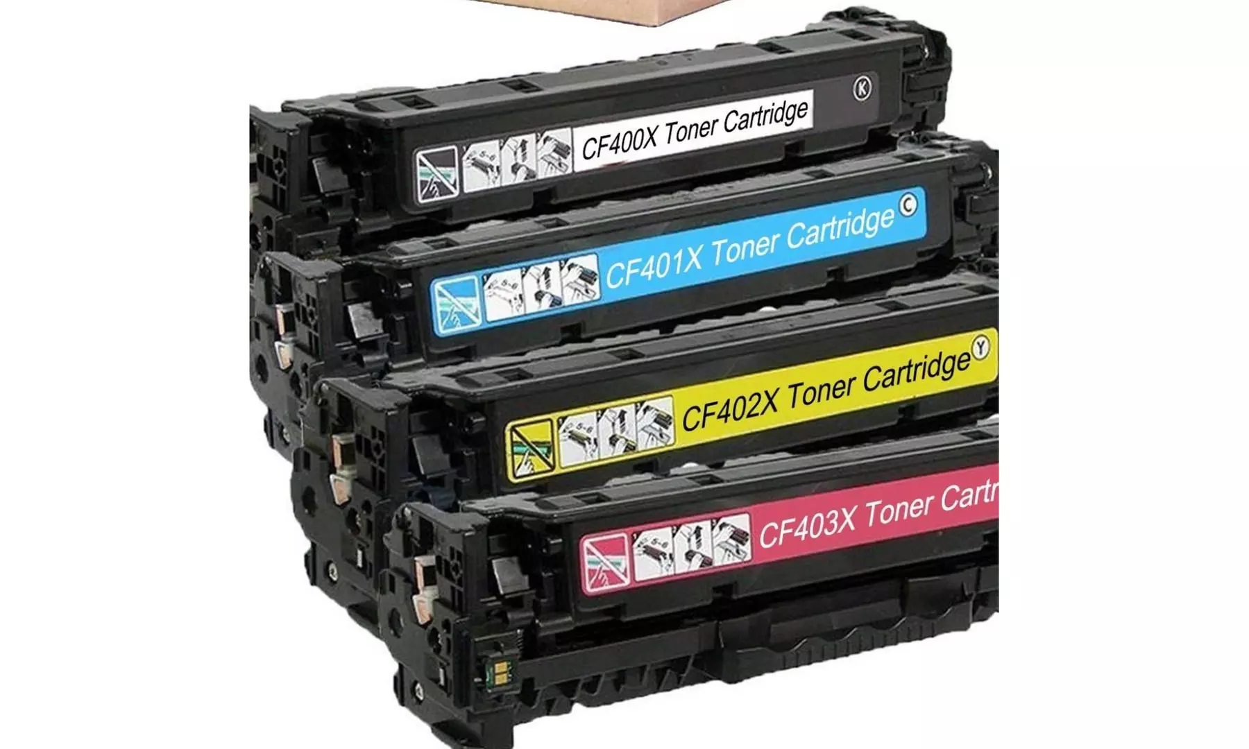 HP 201X laser Toner Cartridge High Yield Set Black Cyan Yellow Magenta - Primary Image