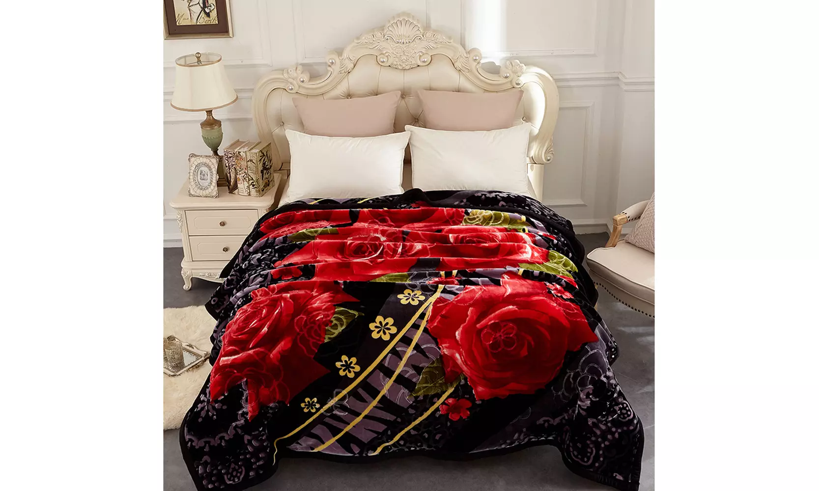 Luxury Heavy Thick Plush Blanket 8.8-10lbs Christmas Gift Queen/King Size - Primary Image