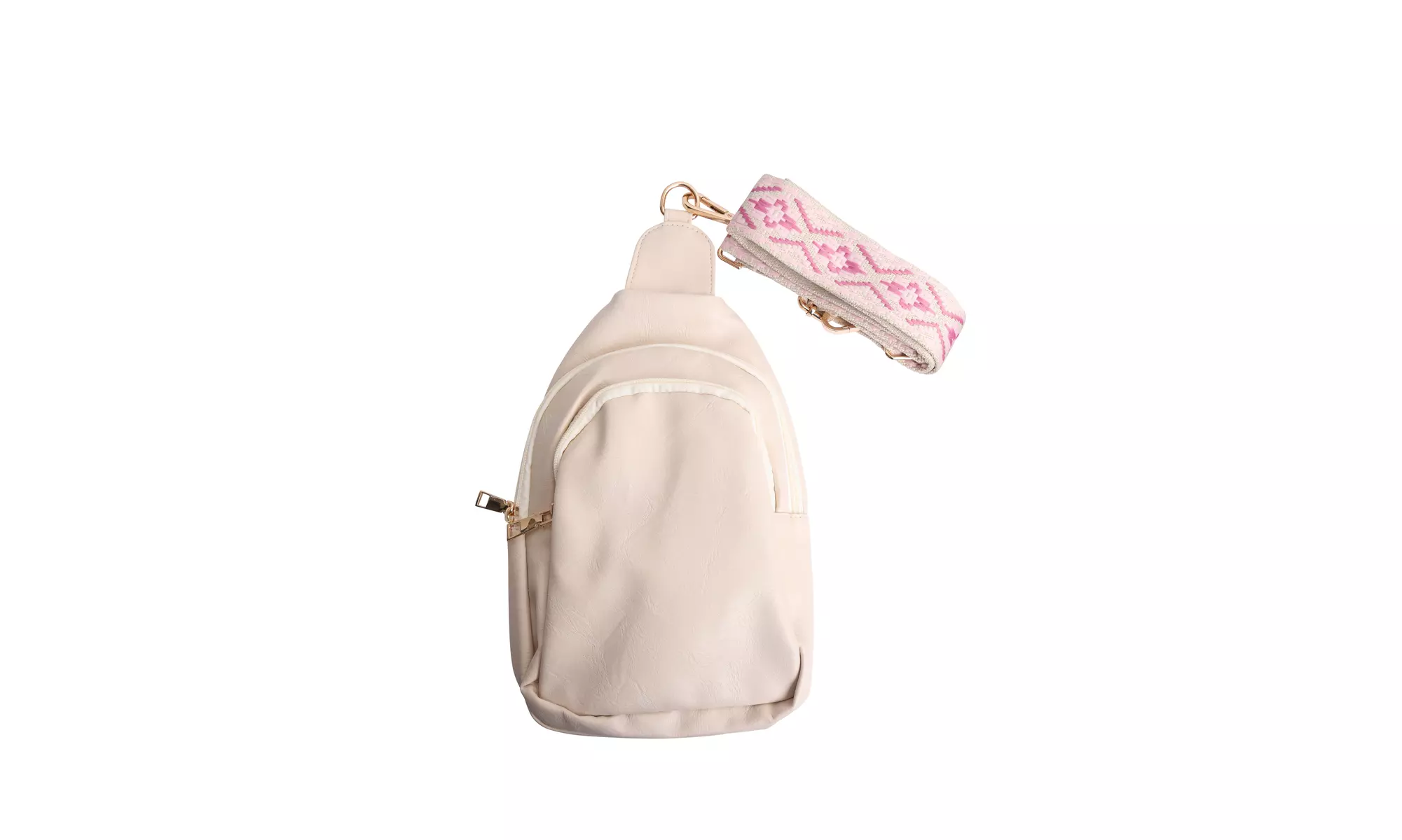 Vegan Leather Crossbody Shoulder Sling Bag with Credit Card Slots