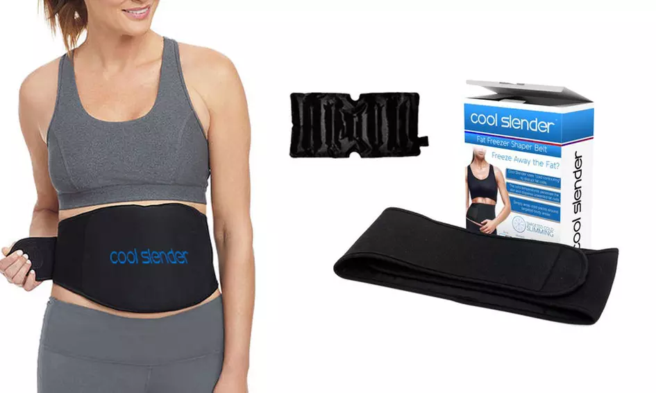 NEW Cool Slender Cold Shaper Targeted Fat Freeze Cryopack Gel with Neoprene Belt - Primary Image