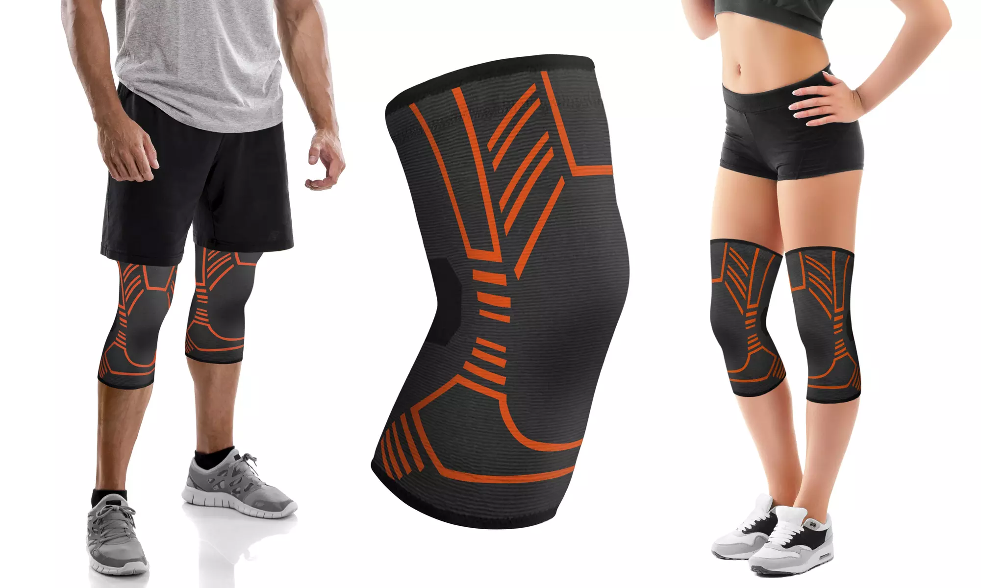 DCF Targeted Knee Compression Sleeve Support (1-Pair)