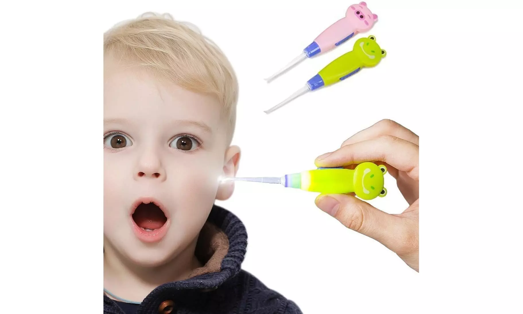 Ear Wax Removal Tool for Kids with LED Light, Remove Ear Wax with  - Primary Image