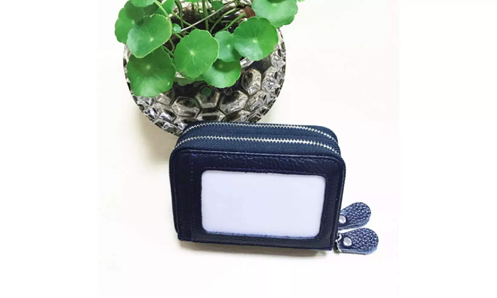 RFID Blocking Credit Card Wallet Zipper Change Purse Card Holder Accordion Coin