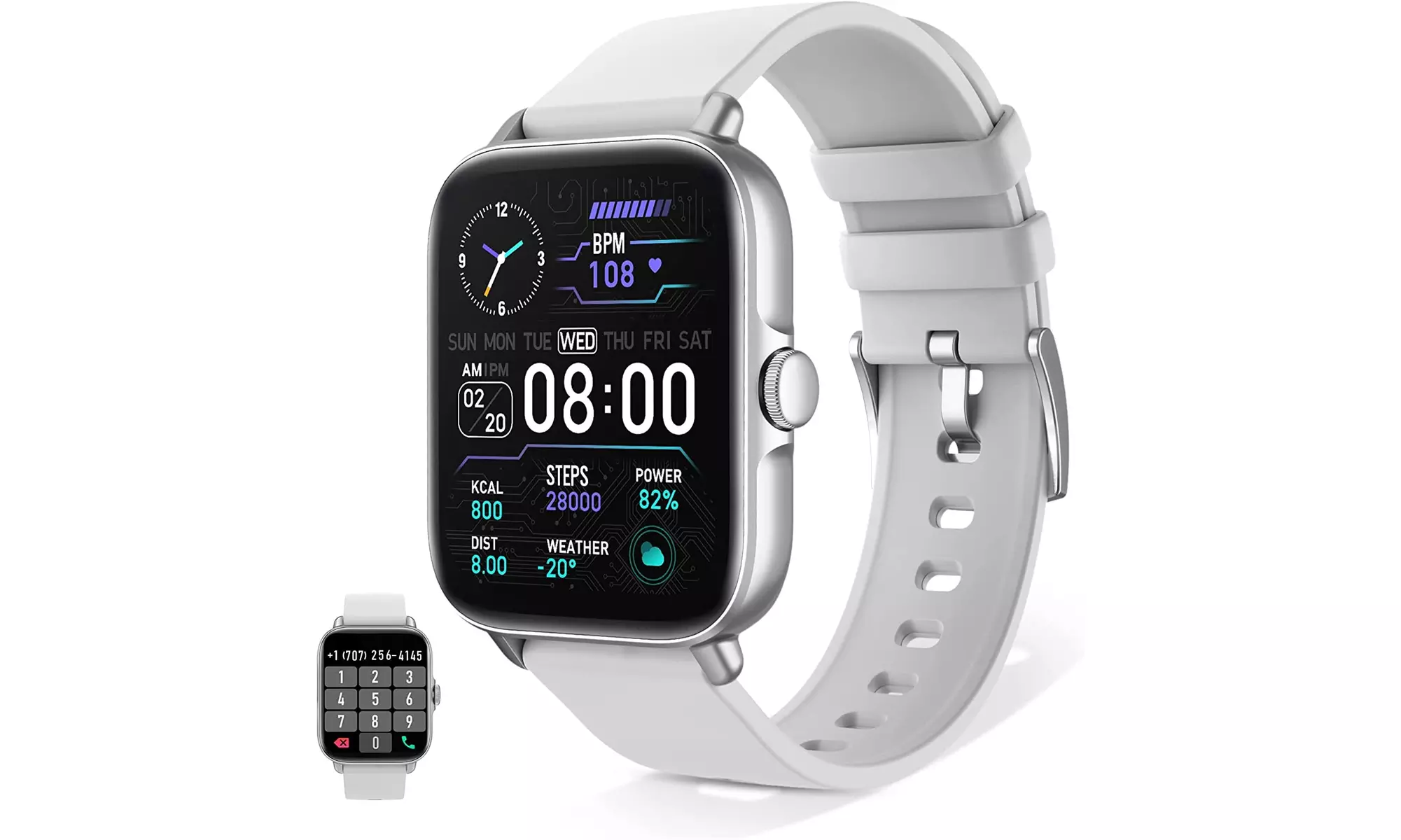 Smart Watch for Women, Wwzzey 1.7 Smartwatch for Android/iOS Phone - Primary Image