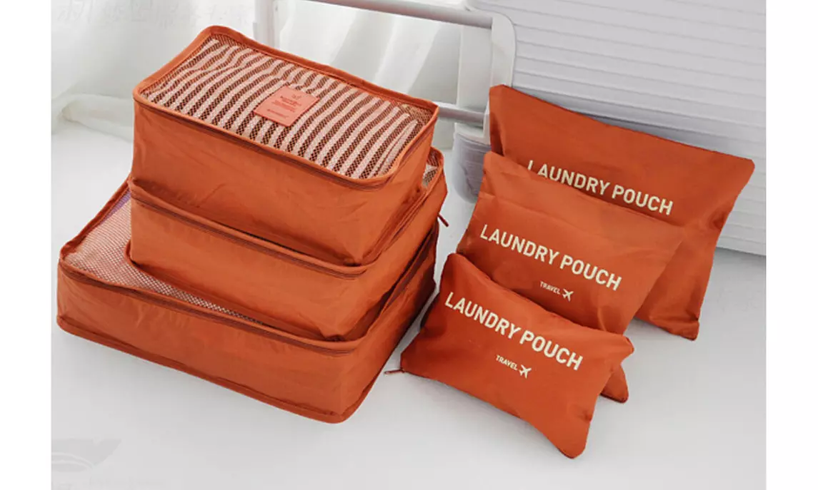9Pcs Waterproof Clothes Storage Bags Packing Cube Travel Luggage Organizer Pouch