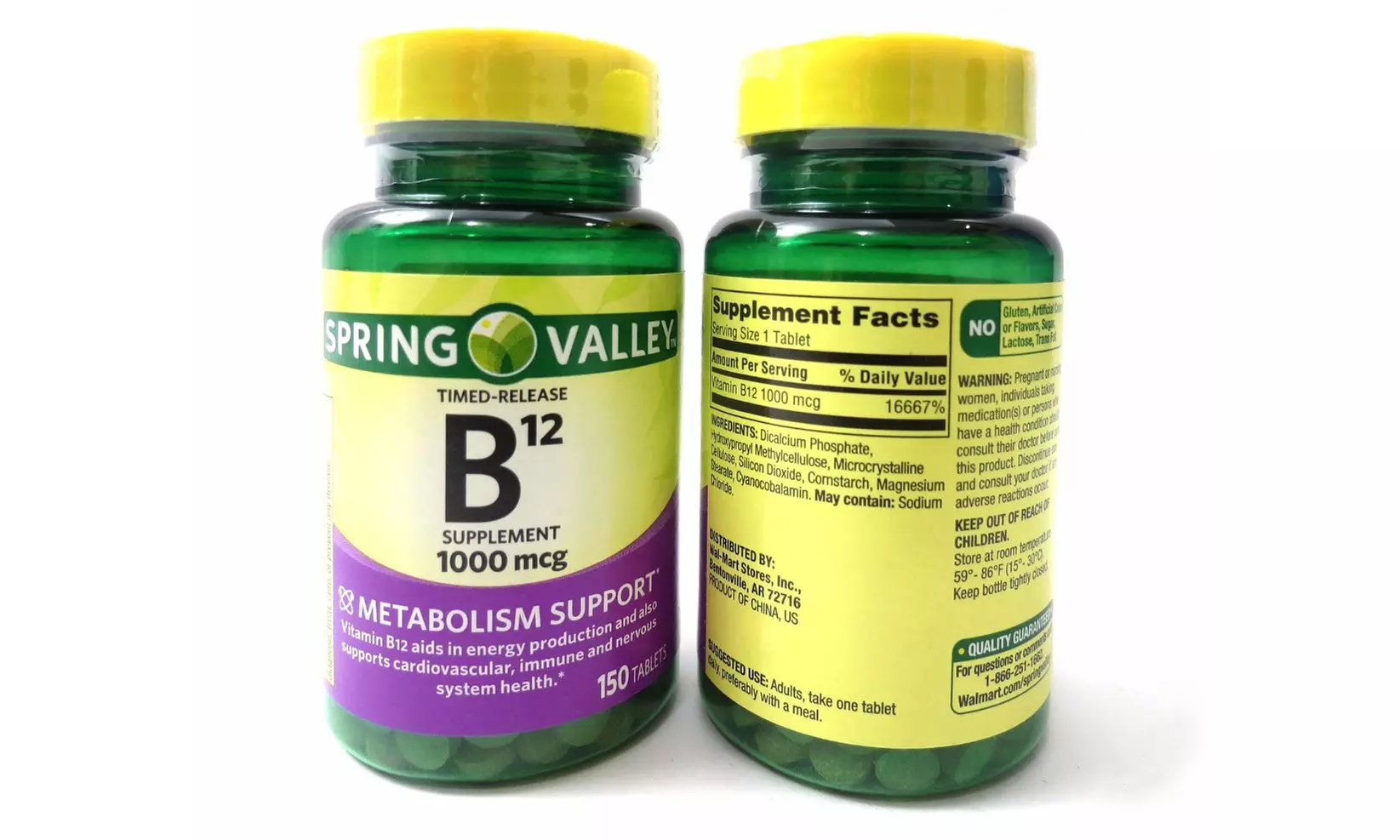 Spring Valley Natural Timed Release Vitamin B12 Tablets - Primary Image