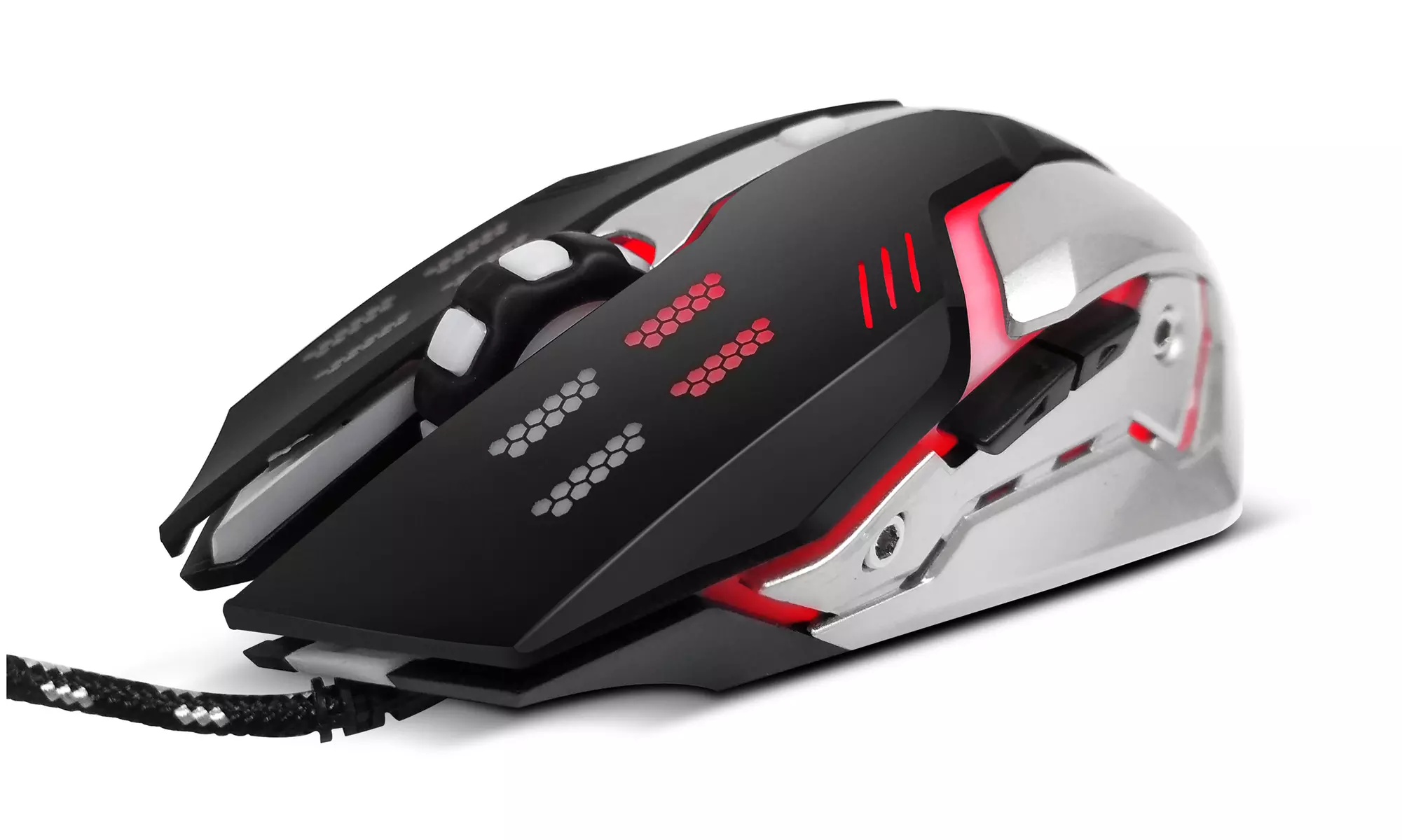 PBX Gladiator Wired Gaming Mouse - 6D, 4 LED Backlight, 4 DPI Settings, 6' Cable - Primary Image